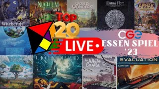 LIVE from Essen Spiel 23  Hottest Games Preview [upl. by Euphemia]