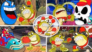 Cuphead  Defeating All Bosses As Ultimate Ribby The Frog Playable Mod [upl. by Eidson302]