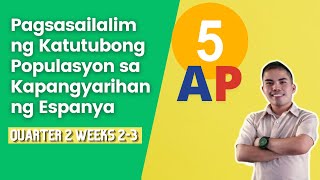 AP 5 QUARTER 2 WEEKS 23  PAGSASAILALIM NG KATUTUBONG POPULASYON SA KAPANGYARIHAN NG ESPANYA [upl. by Eronel700]