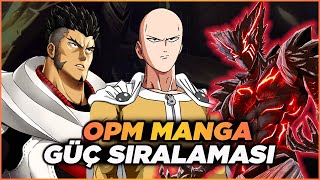 En Güçlü 15 Karakter Manga  One Punch Man Güç Sıralaması [upl. by Tloh786]