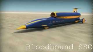 Bloodhound SSC  1500 KMH rocket car [upl. by Yensehc243]