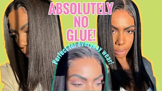 GLUELESS amp READY TO WEAR‼️ NATURAL 4x4 LACE CLOSURE WIG🚨 EASIEST INSTALL EVER WEAR amp GO MYFIRSTWIG [upl. by Resee]