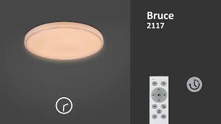 Prezentare video Plafoniera LED RGB Bruce 2117 [upl. by Elmina]