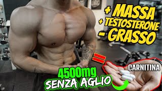 4500mg di CARNITINA sono un VERO DOPING NATURALE 👉🏻Usa QUESTI Integratori INSIEME NO Aglio [upl. by Haggar744]