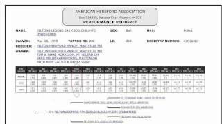 Hereford EPDs and Indexes [upl. by Grigson]