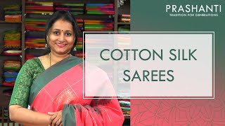 Cotton Silk Sarees  Rs 1000 Onwards [upl. by Htebirol]