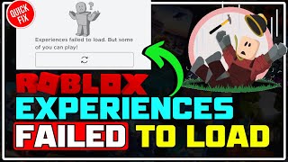 How to Fix Roblox Experiences Failed to Load Error 5 WORKING METHODS [upl. by Shirlee]