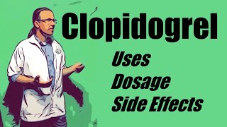 clopidogrel 75 mg uses dosage and side effects [upl. by Aohk168]