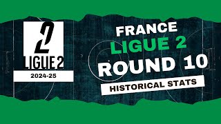 France  Ligue 2 Stats Round 10 202425  Historical Stats  OverGolStats [upl. by Milton]