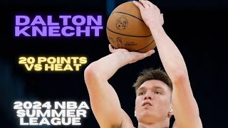 Dalton Knecht Highlights vs Heat  20 pts 9 reb 1 ast  2024 NBA Summer League Highlights [upl. by Sheppard]