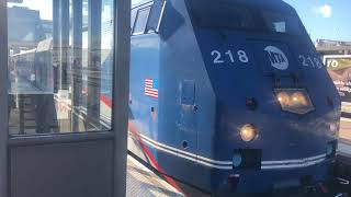 The first Fall Foliage Train of the Croton Harmon open house in 2024 departs for Beacon with 218 [upl. by Ravens]