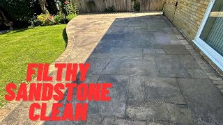 HOW to clean a SANDSTONE PATIO [upl. by Adoc]