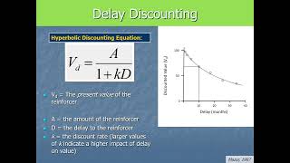 Behavior Analysis and Learning  Choice Behavior Pt4  Delay Discounting [upl. by Hawkins]