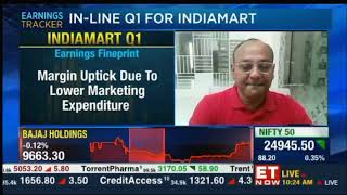 IndiaMART InterMESH Q1 FY25 Results  ET Now [upl. by Reppart]