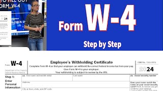 W4 tax form IRS w4 tax form How to fill out w4 tax form  Step by step walkthrough of w4 [upl. by Dolley]