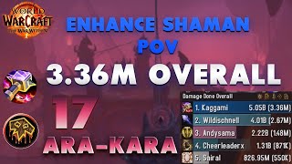 17 AraKara  Enhancement Shaman POV  336 Mill Overall [upl. by Salisbury]