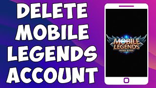 How To Delete Mobile Legends Account 2023 [upl. by Ained]