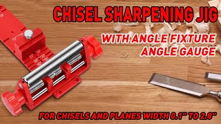 Gohelper Wood Honing Guide for Chisels and PlanesChisel Sharpening Jig [upl. by Bernice131]