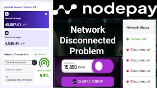 Nodepay Network Disconnected Problem  nodepay airdrop wallet connect Claim rewards [upl. by Oznohpla444]