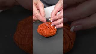 Yoyo your way to the pumpkin patch with Moda shabbyfabrics pincushion fallcrafts diycrafts [upl. by Merilee207]