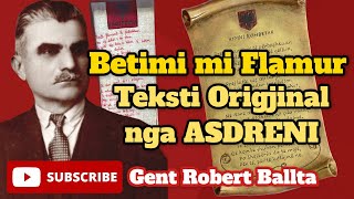 BETIMI MI FLAMUR  TEKSTI ORIGJINAL  ME MELODI  Himni Kombëtar Shqiptar ALBANIAN NATIONAL ANTHEM [upl. by Elleirua]