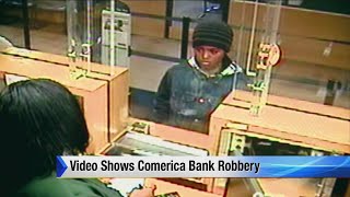 Video shows Comerica Bank robbery [upl. by Myrle211]