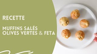 RECETTE  Muffins salés olives vertes et feta [upl. by Xuerd203]