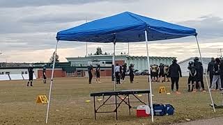 winning points Ponoka Broncs vs Drumheller Titans Bantam football playoffs [upl. by Uzzial]