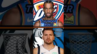 Oklahoma City Thunder BEATS Dallas Mavericks nba okc 2024 viral usa uae uk 1k yt shorts a [upl. by Ezeerb]