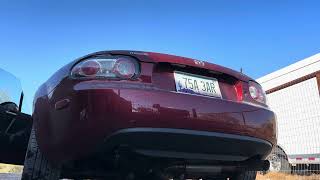 NC Miata RoadsterSport Race exhaust cold start [upl. by Ronyam]