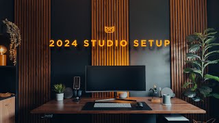 My 2024 Studio Setup Tour  Creator Workspace [upl. by Nylyahs995]