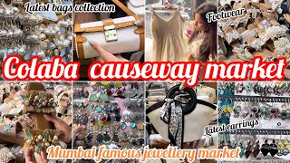 COLABA CAUSEWAY SHOPPING  BEST JEWELLERY Market  Meenakshi Salvi  mumbai colaba streetshopping [upl. by Aurore94]