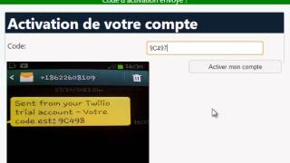 1  CREER UN SYSTEME DINSCRIPTION  CODE DACTIVATION PAR SMS POUR VOTRE SITE WEB [upl. by Aggarwal]