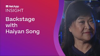 NetApp INSIGHT 2023 Backstage with Haiyan Song [upl. by Lytle192]