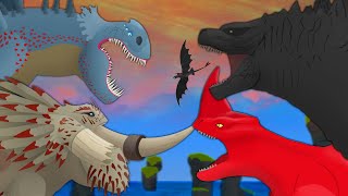 Red Death amp Bewilderbeast vs Godzilla amp Red Bluster  FULL BATTLE [upl. by Niven50]