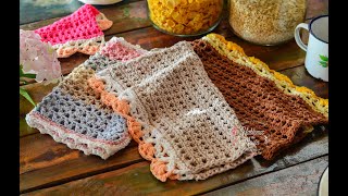 Paños de cocina  Paso a paso en crochet [upl. by Poirer]