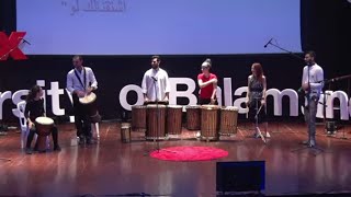 Mandeng West African Drumming  Walkabout Drum Circle  TEDxUniversityofBalamand [upl. by Ariay]