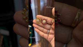 ♥️ Beautiful gold latest 3 in 1 stud earrings designs only 7 grams studs viralvideo goldjewellery [upl. by Ymaral482]