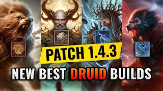 Updated DRUID TIER LIST  Best Builds for Mid Season Patch Season 4 Diablo 4 [upl. by Darej]