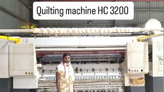 quilting machine HC 32 250 gsm cotton quilt [upl. by Gnen]