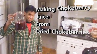 How to make delicious Chokeberry juice from dried Chokeberries [upl. by Iat448]