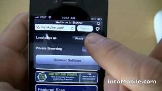 First Look  Skyfire for iPhone does Flash [upl. by Ellehsad]