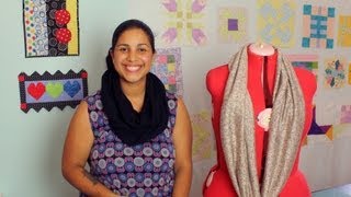 How to Make an Infinity Scarf DIY Sewing Tutorial [upl. by Naaman734]