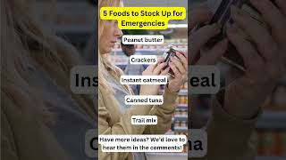 5 foods to stock up for emergencies [upl. by Gipps640]