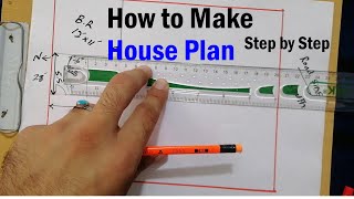 How to Make a House Plan Step by Step [upl. by Matthei297]