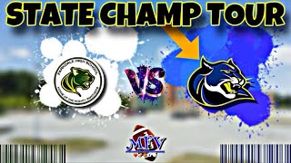 🏈🏈 STATE CHAMP TOUR  Parkdale Panthers x Wise Pumas  Varsity Football [upl. by Ymmat]