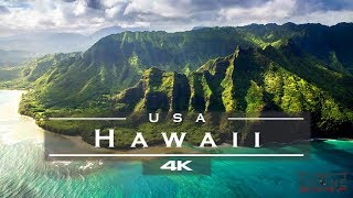 Hawaii USA 🇺🇸  by drone 4K🏄‍♂️🏝 [upl. by Wurst]