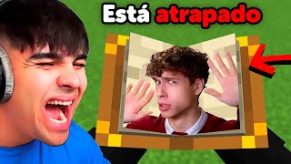 Trolleé a Mi Amigo Atrapandolo en un Libro en Minecraft [upl. by Nnairrek261]