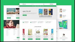 Create A Responsive Online Book Store Website Design Using HTML  CSS  JavaScript  Step By Step [upl. by Terena]