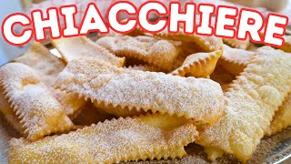 CHIACCHIERE DI CARNEVALE Ricetta Facile  Fatto in Casa da Benedetta [upl. by Bayer397]